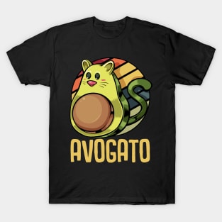 Avocado - Avogato Cute Vegan Cat T-Shirt